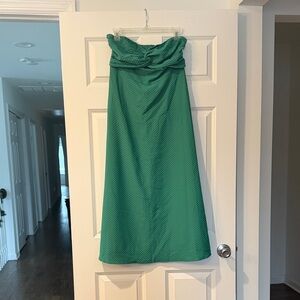 SHEIN Green Strapless Summer Dress